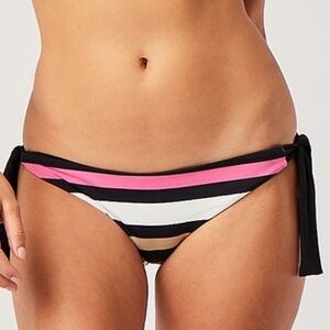 Carve Designs Bikini Bottoms NWT Elba Reversible Broadstripe and Black XS